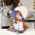 thumbnail image 6 of Dreamtimes Watercolor Snowman Kitchen Towels, 18 x 28 Inch Super Soft and Absorbent Dish Cloths for Washing Dishes, 1 PCS Reusable Multi-Purpose Microfiber Hand Towels for Kitchen, 6 of 7