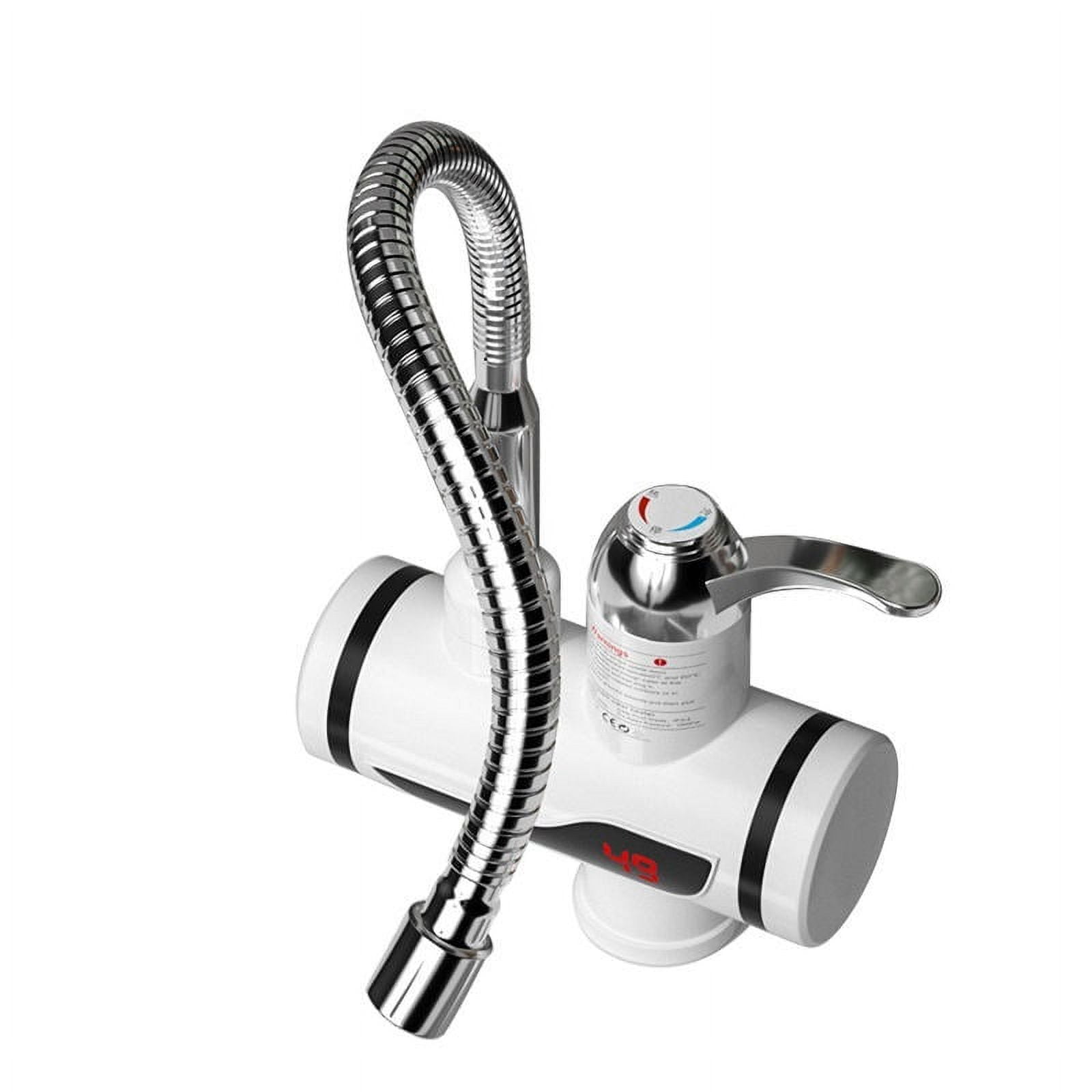 3000W Intelligent Instant Hot Water Faucet Stainless Steel Universal Hose Tankless Faucet With Shower Bathroom Kitchen Water Heater ,Easy Installation