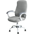 thumbnail image 1 of LAICAIW Office Chair Desk Cover Water Resistant Grey Stretch Jacquard Computer Chair Slipcover for Armrest Chairs M, 1 of 7