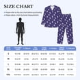 thumbnail image 4 of Yiaed Astronaut Rabbit Print Men’s Pajamas Set - Long Sleeve Button Down Sleep Shirt and Pajama Bottoms Sleepwear Set Mens Pjs Sets Men's Pajama Bottoms-X-Large, 4 of 7