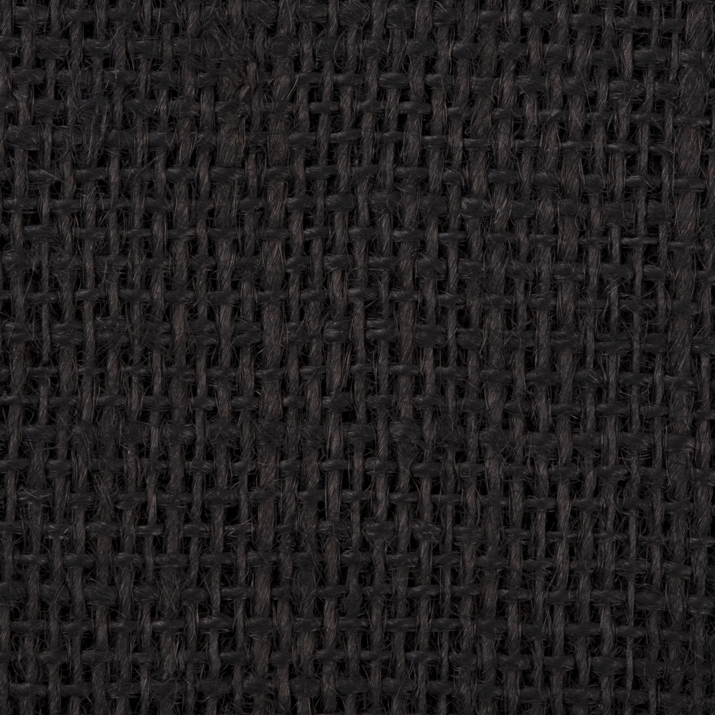 Allen Company Precut Natural Jute Burlap, Finished Edges, 46"W x 1-Yard, Black