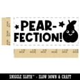 thumbnail image 2 of Pear-Fection Perfection Teacher Student School Self-Inking Rubber Stamp Ink Stamper - Blue Ink - Small 1-1/2 Inch, 2 of 7