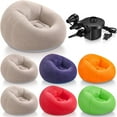 thumbnail image 3 of Inflatable Bean Bag Chairs for Adults with Electric Air Pump  Blow up Couch Folding Portable Inflatable Couch Lazy Sofa for Outdoor Movie Nights Camping Room (), 3 of 6