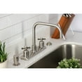 thumbnail image 3 of Kingston FB2148ZX Millennium Two-Handle 2-Hole 8" Centerset Kitchen Faucet in Brushed Nickel, 3 of 7