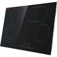 thumbnail image 7 of 30.3" x 20.5" 4-Burner Built-In Electric Stove Top, 240V Glass Cooktop w/ Sensor Touch, Timer, Child Lock, 9 Power Levels – Simmer, Steam, Fry, 7 of 7