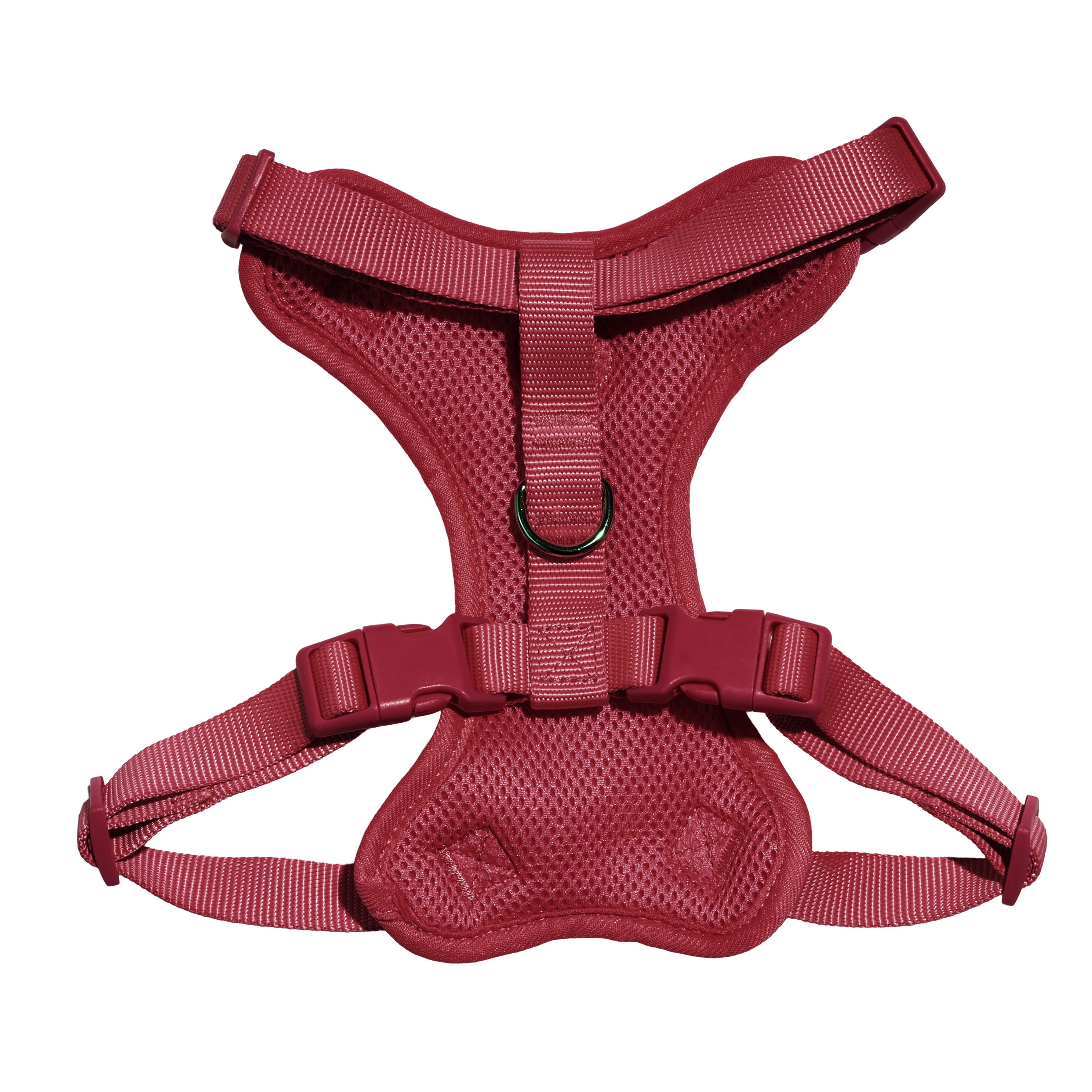 Vibrant Life Polyester Mesh Adjustable and Reflective Dog Walking Harness, Red, M