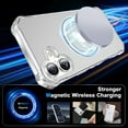 thumbnail image 3 of for iPhone 16 Plus Case, [Compatible with MagSafe][Anti-Yellowing][Military-Grade Protection] Shockproof Corner Enhanced Protection Magnetic Phone Case for iPhone 16 Plus,Clear, 3 of 6