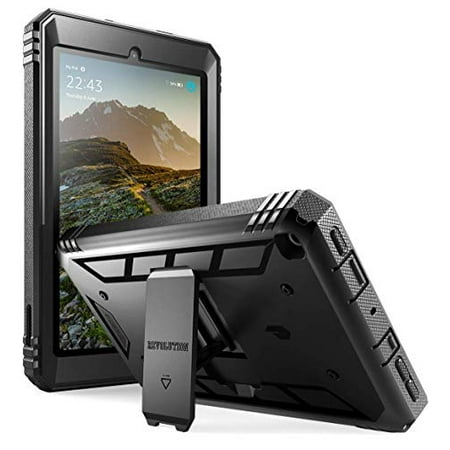Poetic All-New Fire 7 Tablet Case (9th Gen, 2019 Release), Full-Body Shockproof Protective Cover with Kickstand, Built-in-Screen Protector, for Amazon Fire 7 Inch Tablet 9th Generation,