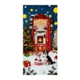 thumbnail image 1 of Décorations de Noël Intérieures 35 X 71 Po Housse de Porte de Noël Rideau de Porte de Noël Jour de Noël Décoration de Porte et Mur Décoration de Fête de Festival Décorations de Porte de Noël, 1 of 6