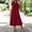*Wine, variant on ClodeEU Womens V-Neck Short Sleeve Dress,Casual Loose Plain Pleated Long Dress Beige,Womens Plus XL
