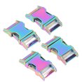 thumbnail image 3 of 4 unids hebilla de liberación lateral 25x47mm aleación de zinc brillante durable amplia aplicación hebilla de metal para mochila collar de perro diycolorful, 3 of 8
