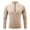 Khaki, variant on GigrtiJin Men Quick-Dry Active Sports Shirt Quarter Zip Long Sleeve Running Pullover Tops Outdoor Athletic Shirts