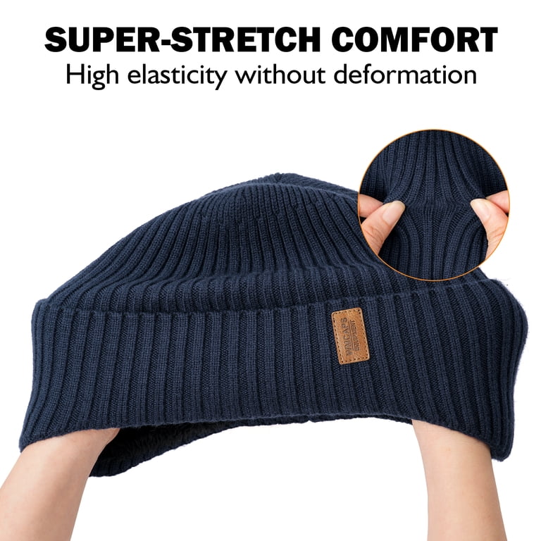 WMCAPS Winter Fleece Line Beanie with Earflap for Men Women  display picture 1