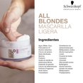 thumbnail image 4 of BLOND ME - All Blondes Mascarilla Ligera 200 ml, para Todo Tipo de Rubios, con Tecnología 3D Bond Creation y el Complejo Silk Protein, Nutre el Cabello, Mejora Manejabilidad y Elasticidad, 4 of 6