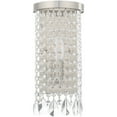 thumbnail image 2 of 6 inch 1 Light Brushed Nickel ADA Wall Sconce with Clear Crystals Shade, 2 of 6