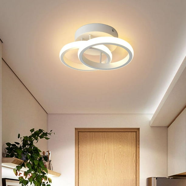 Luz de techo LED moderna Lámpara de techo Lámpara de simple para baño Sala de estar Cocina Sala de estudio , cálido 24 × 16 × 12,5 cm cálida 24×16×12.5cm Salvador Lámpara de techo