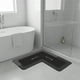 thumbnail image 5 of Alfombra Esquinera En Forma De L, Absorbente, Antideslizante, Lavable, Para Sala De Estar, Cocina Y Baño, Color Negro, 5 of 8