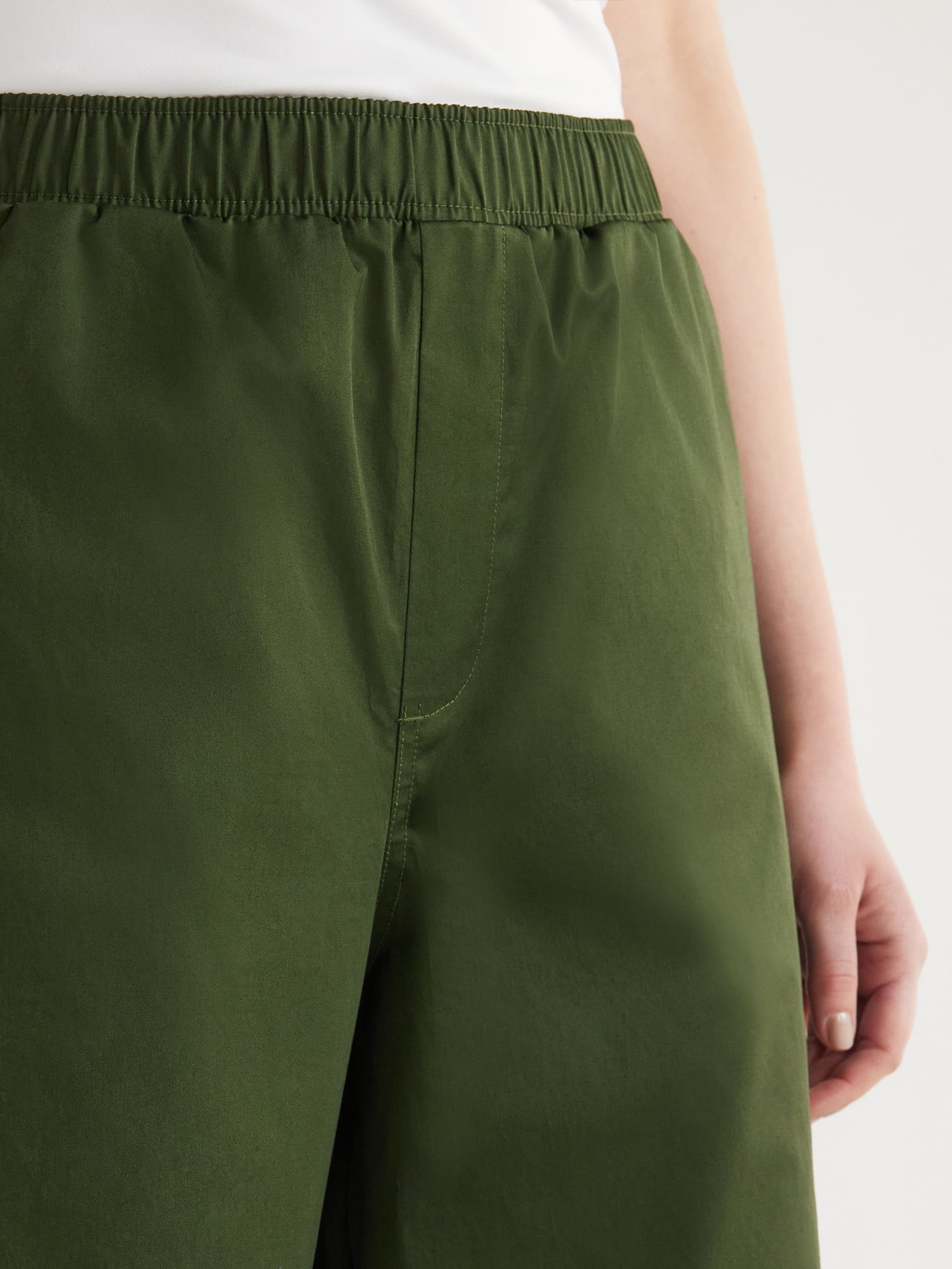 Scoop Women’s Cotton Parachute Jogger Pants, 28'' Inseam, Sizes XS-XXL