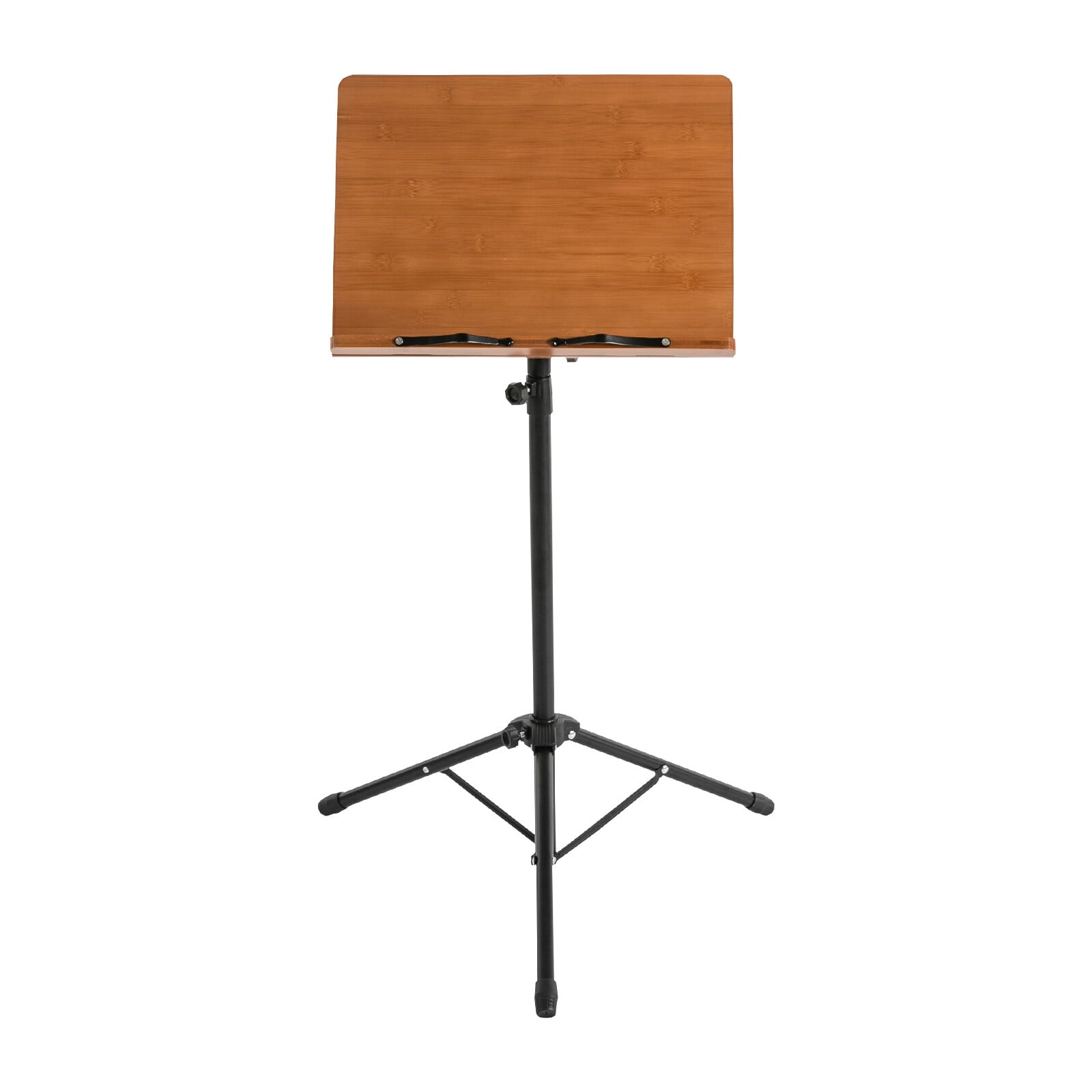 Sheet Music Stand & Professional Music Stand , 70cm-190cm Adjustable Music Shelf Foldable, with Wide Wooden Bookplate, for Instrumental Performance & Band & Travel