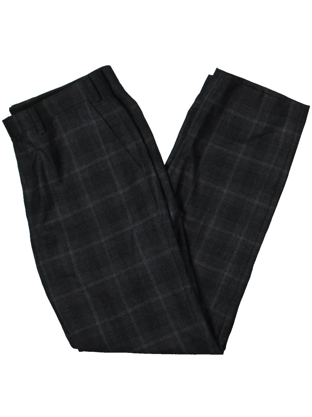 ralph lauren navy plaid ultraflex dress pants