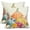 Autumn 3, variant on Fall Floral Pillow Covers 20x20 Set of 2 Red Yellow Burnt Orange Flower Print Throw Pillows Autumn Outdoor Decorative Pillow Case Square Linen Cushion Covers Farmhouse Decor for Home Couch Sofa Bed