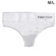 thumbnail image 1 of Tangas de mujer T Back Bragas de algodón de cintura baja Ropa interior sexy elástica sin costuras de color sólido, Blanco, M / L kenally AP001138-03B, 1 of 7