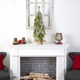 thumbnail image 4 of Nearly Natural 35in. Snow Flocked Down Swept Holiday Artificial Christmas Tree in Burlap Base, 4 of 4