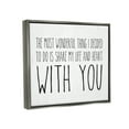 thumbnail image 3 of Stupell Industries Uplifting Romance Quote Loving Phrase Birch Pattern Graphic Art Luster Gray Floating Framed Canvas Print Wall Art, Design by Lettered and Lined, 3 of 6