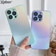 thumbnail image 2 of Luxury Gradient Laser Matte Phone Case For iPhone 15 Pro Max 14 13 12 Glass Lens Camera Protection Shockproof Bumper Hard Cover, 2 of 5