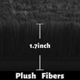 thumbnail image 5 of Nvzi Black Round Rug for Bedroom,Fluffy Circle Rug 23.6*23.6in,Shaggy Circular Rug for Nursery Room,Fuzzy Plush Rug for Dorm,Black Carpet, 5 of 5