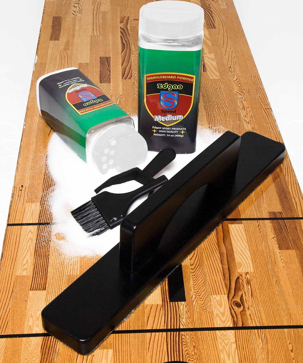 Shuffleboard Sand with Shuffleboard Table Brush and Mini Dustpan Set