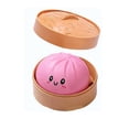 thumbnail image 6 of Jumbo Squishies Dumpling Sensory Toys - 10" Pink Giant Dumpling Stress Relief Fidget Easter Gifts for K*ids & Adults Anxiety Relief Squeeze Toys for B*oys G*irls Easter Basket Stuffers for Teen, 6 of 7