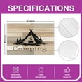 thumbnail image 4 of Camping Table Place Mats 18"x12" Camper Placemats Set of 4 Bonfire Placemat for Kitchen Dining Table Decor Indoor Outdoor RV Camping Decor Table Place Mats, 4 of 4