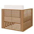 thumbnail image 5 of Modway Carlsbad 3-Piece Teak Wood Outdoor Patio Set in Natural and White, 5 of 6