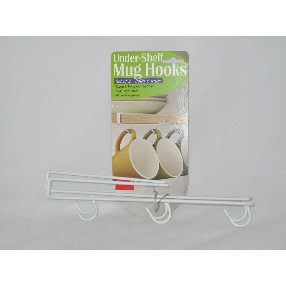 Cup/Mug Hooks for Under Shelf Set of 2