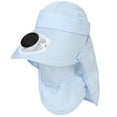 thumbnail image 4 of Daznico Hat with Fans Solar Power,Solar Fan Hat, Solar Fan Hat Outdoor Working Sun Shade Sunscreen Greenhouse Removable W6O1 Hat Picking,Hat with Solar Fans Built in,Hat with Fans, 4 of 5