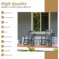 thumbnail image 3 of Minzan Rocking Chair for Backyard, Front Porch (Black), 3 of 7