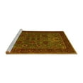 thumbnail image 2 of Ahgly Company Machine Washable Indoor Rectangle Persian Yellow Traditional Area Rugs, 7' x 9', 2 of 4