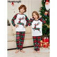 thumbnail image 3 of Conjunto de pijama con estampado navideño para padres e hijos, Top de manga larga con cuello redondo, pantalones con cintura elástica, ropa de dormir, novedad de 2023, 3 of 4