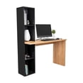 thumbnail image 3 of Escritorio para Computadora con Repisas o Cajón para Home Office Color Madera | Excelsior, 3 of 8