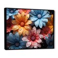 thumbnail image 2 of Designart "Abstract Blossom Of Colorful Daisies" Daisies Floater Framed Wall Art Prints, 2 of 5