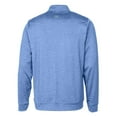 thumbnail image 3 of Men's Cutter & Buck  Royal Toronto Blue Jays Stealth Heathered Quarter-Zip Pullover Top, 3 of 3