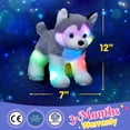 thumbnail image 3 of Peluche BSTAOFY Husky Puppy de 30 cm con luz nocturna LED, 3 of 7