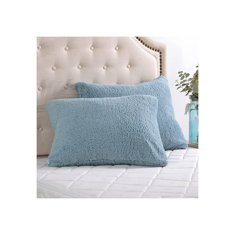Sherpa pillow top case standard