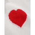 thumbnail image 4 of yillto Womens Valentine's Day Sweaters Heart Printed Knit Long Sleeve Tops Round Neck Pullover Sweater Clothes, 4 of 8