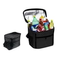 thumbnail image 1 of Bolsa aislante para bolsa de hielo, tela Oxford fuerte, refrigeración, protección contra el calor, caja Bento de viaje, bolso de mano, 27cm x 17cm x 24cm, 1 of 6