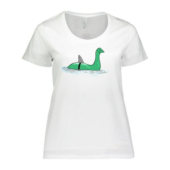 Inktastic Nessie Shark Women's Plus Size T-Shirt