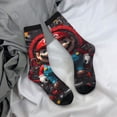 thumbnail image 7 of Lsque Mario Printed Men's Crew Socks, Soft Durable Breathable Moisture-Wicking with Odor Control Cotton socks, 7 of 7