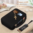 thumbnail image 3 of Funda para biblia FINPAC Floral con marcapálogos de lona resistente al agua, 3 of 7