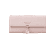 thumbnail image 1 of Cartera Con Colgante De Hoja De Cuero Pu Larga Para Mujer Xtellar rosa, 1 of 4